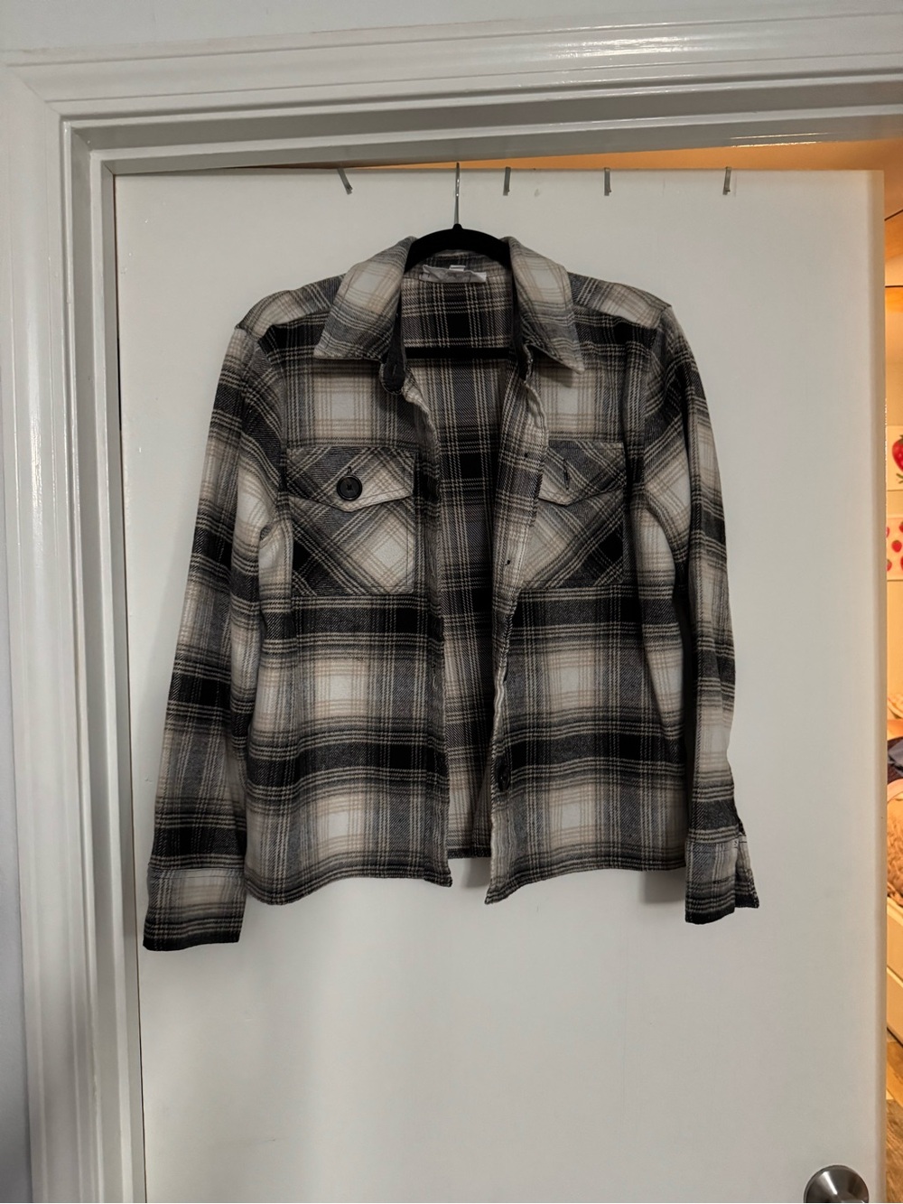 Steven Madden Plaid Button-Front Shirt Jacket